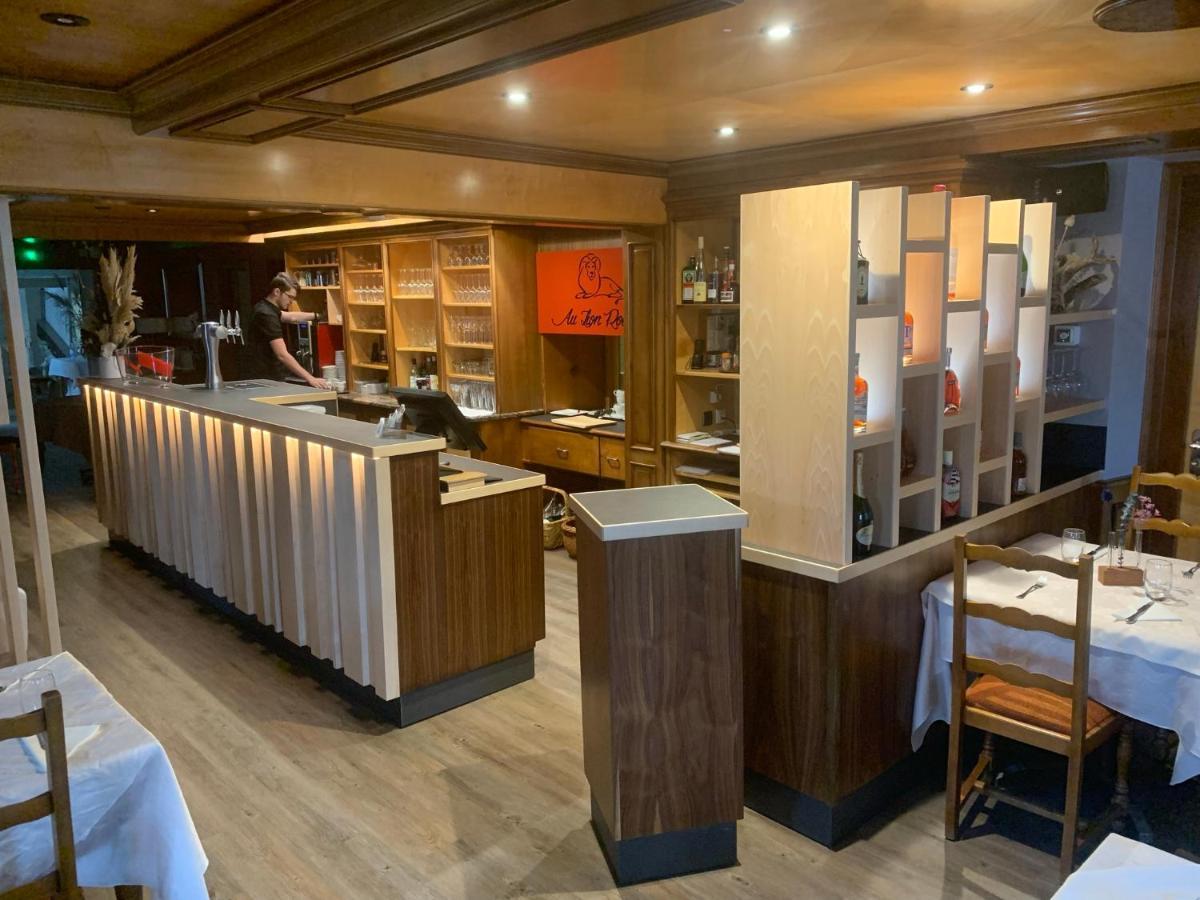 Logis Hotel Restaurant Au Lion Rouge Bartenheim Exterior photo